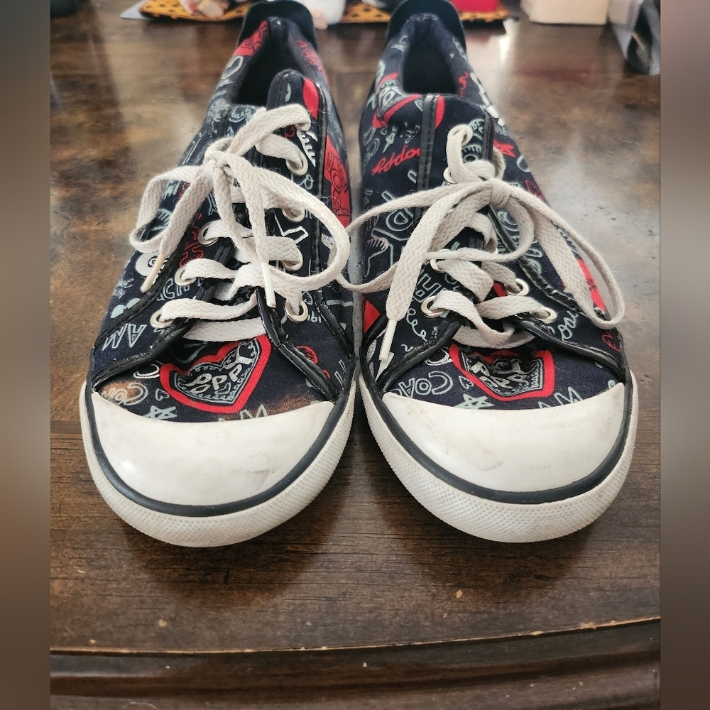 Coach Poppy Barrett Graffiti Sneakers size 9.5